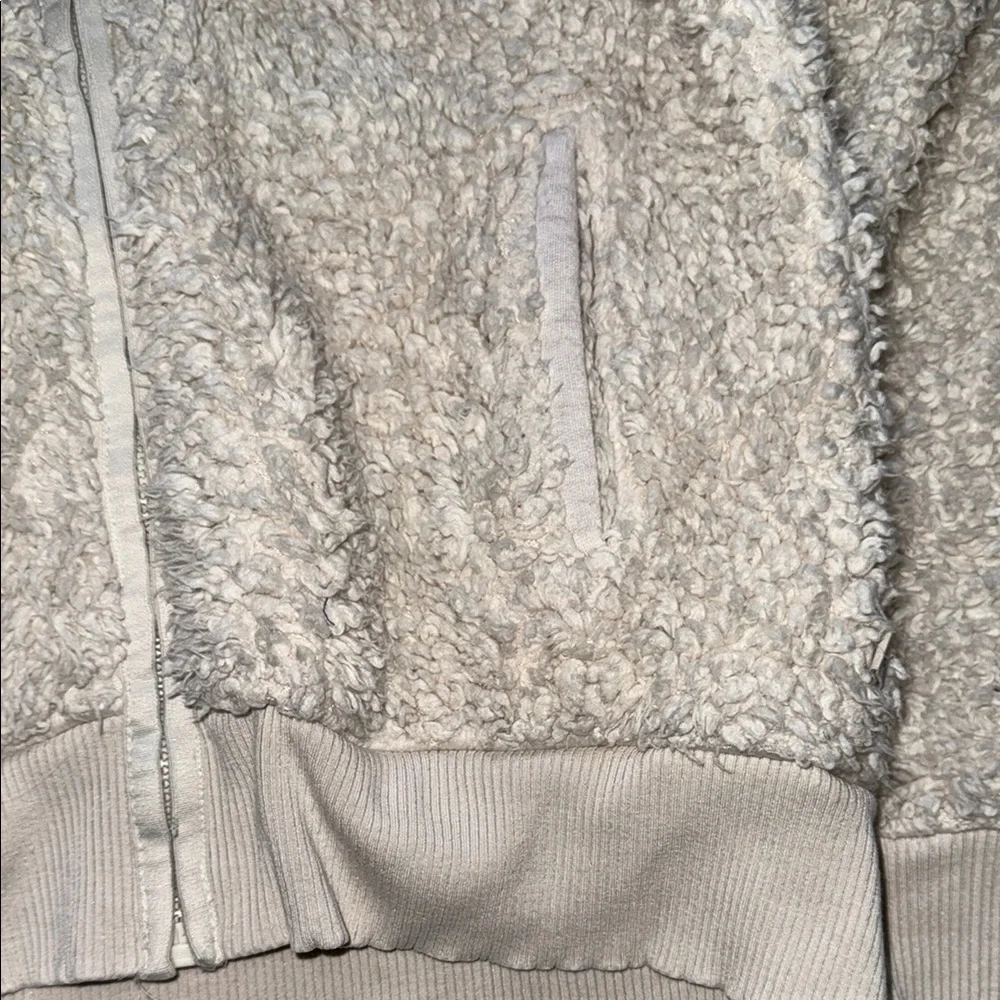 Cozy Cream Sherpa Athleta Hoodie
